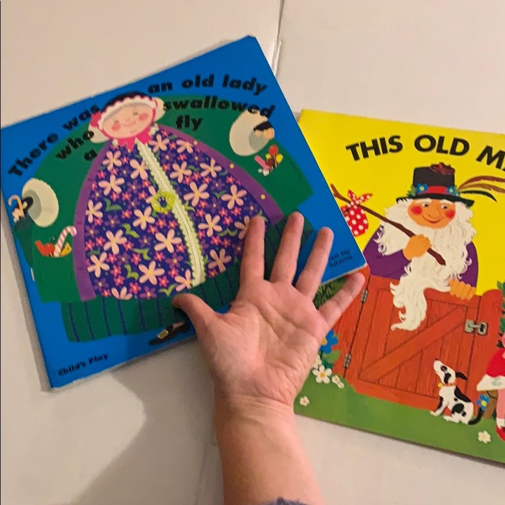 Set of two huge sing along nursery books